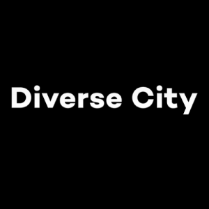 Diverse City Logo White on Black