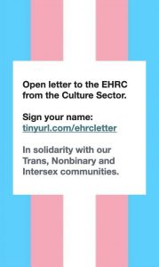 
Open Letter to the EHRC from the Culture Sector